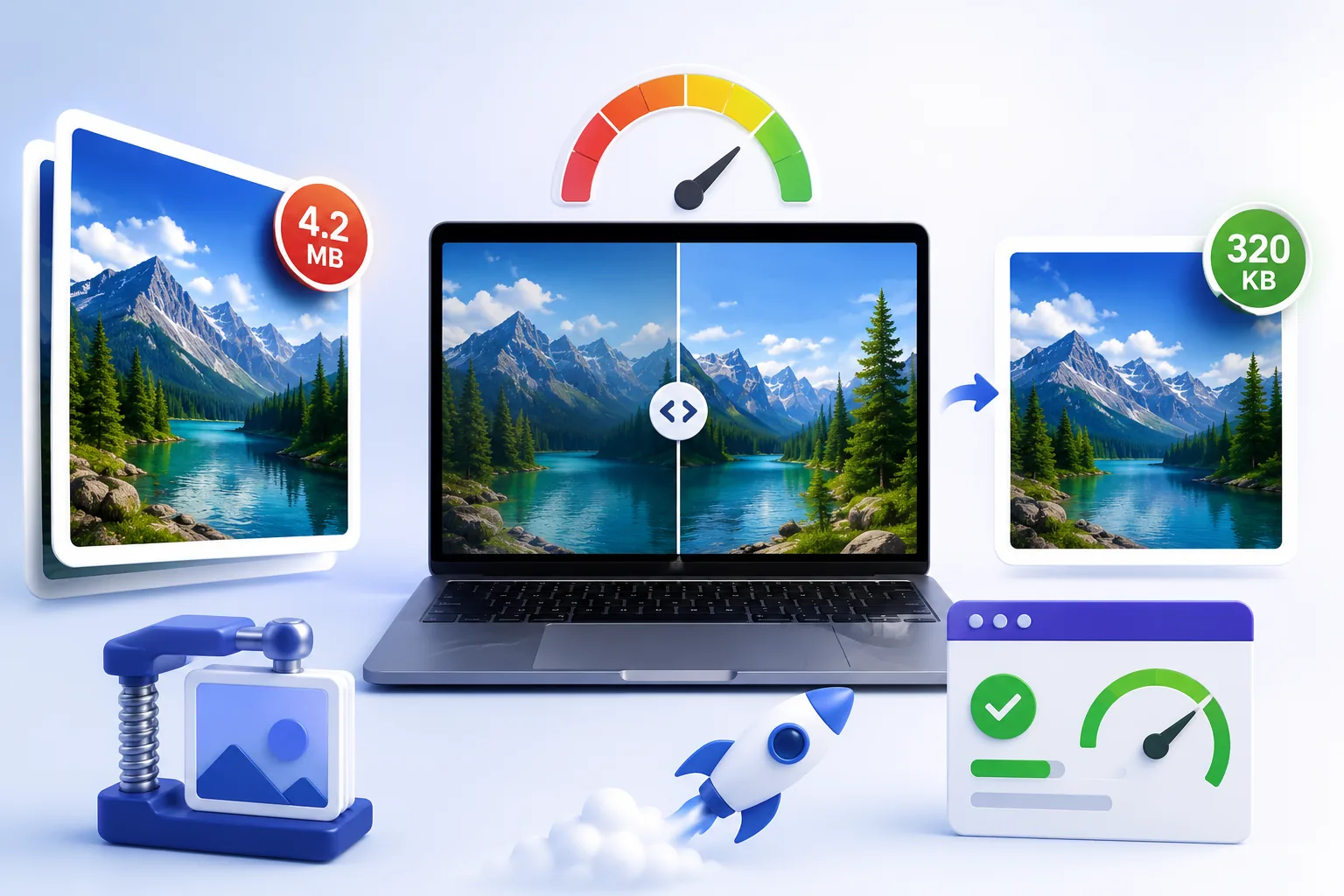 Featured image for How to compress images for a faster website without visible quality loss