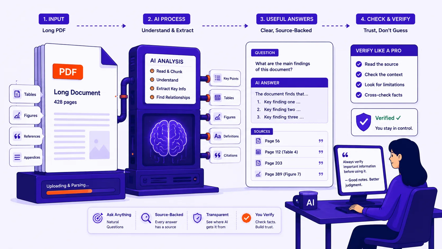Featured image for How to Get Useful Answers Out of a Long PDF With AI (and How to Check Them)