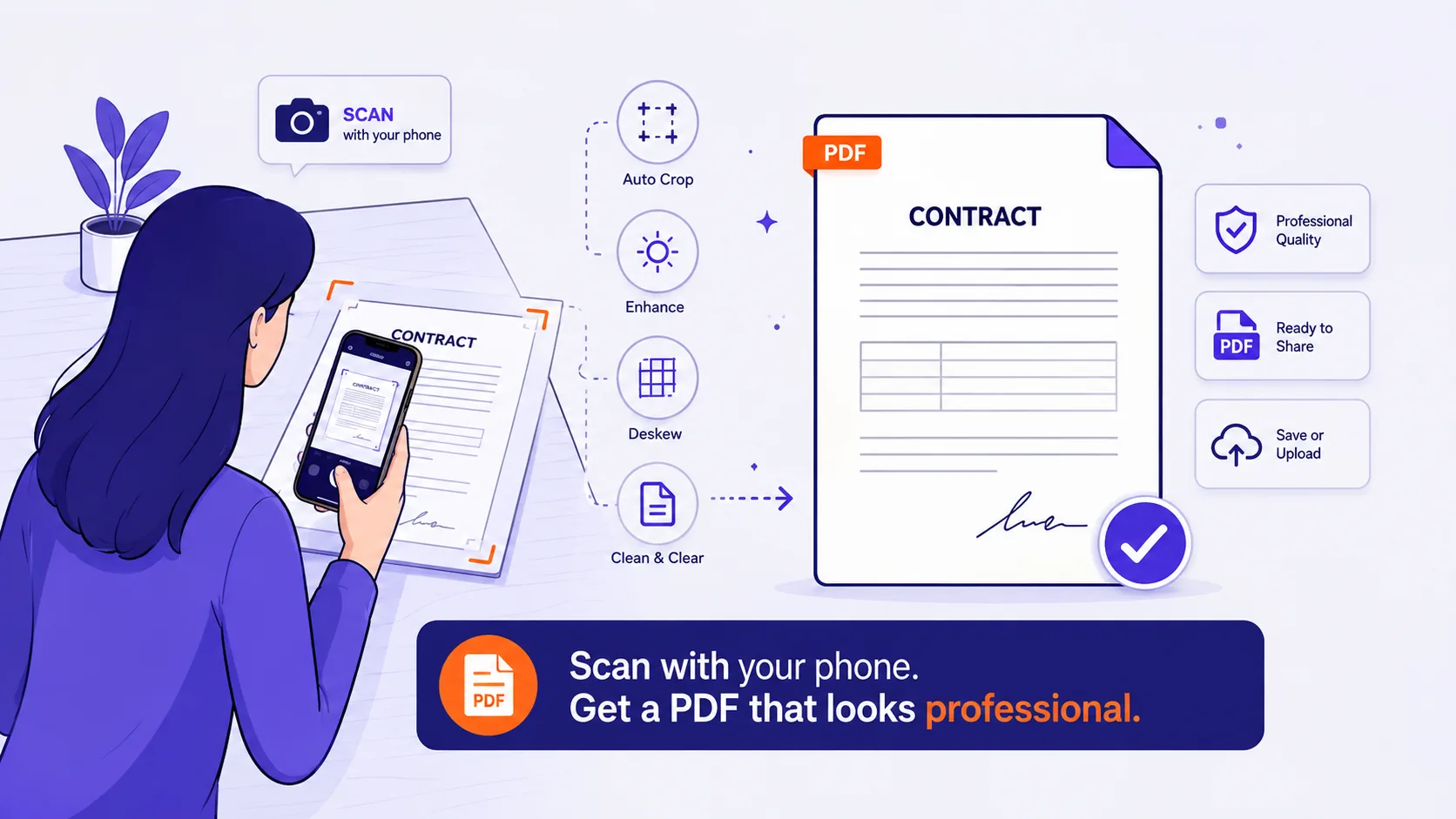 Featured image for How to scan a document with your phone and get a PDF that looks professional