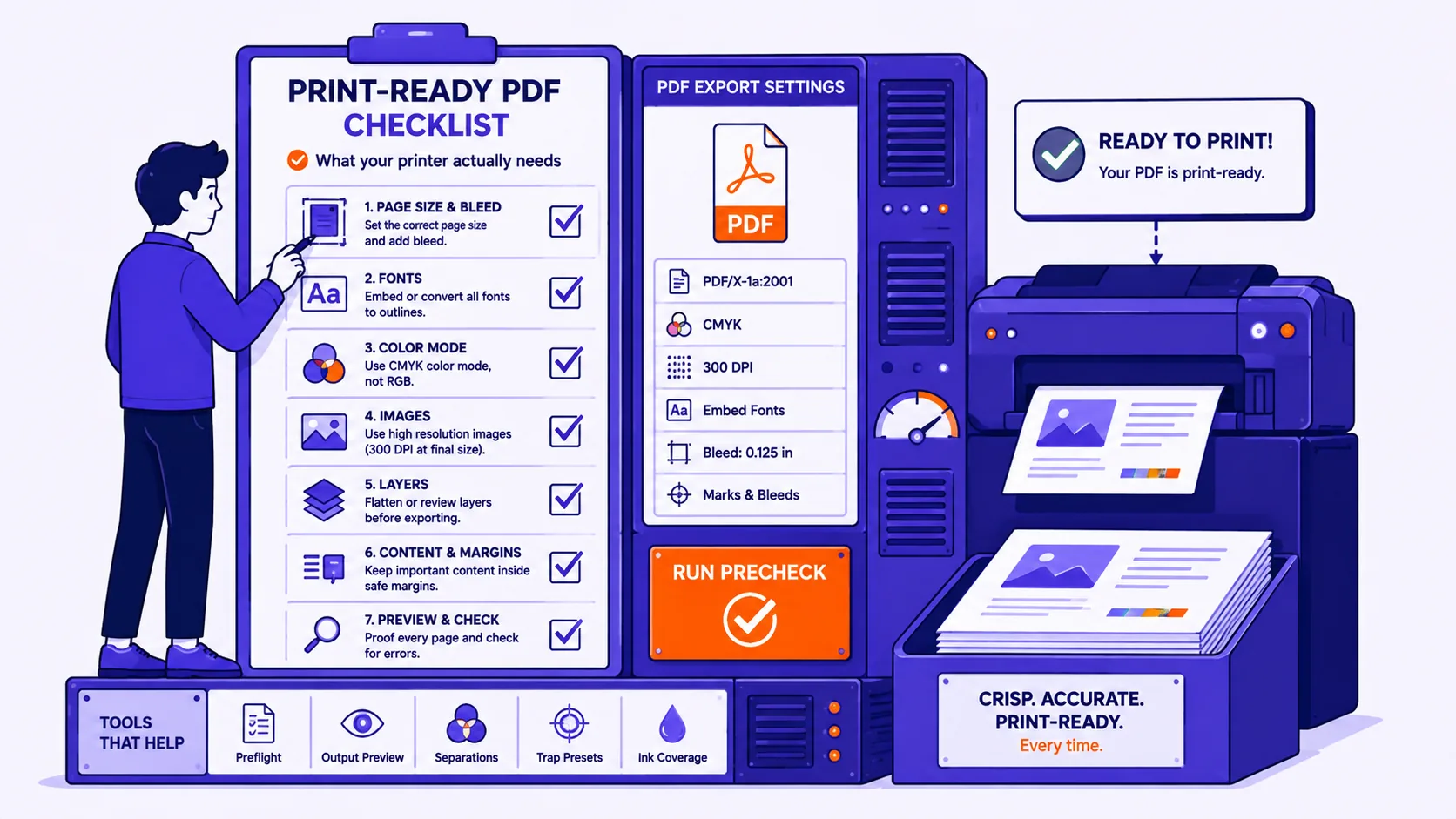 Featured image for The print-ready PDF checklist: what your printer actually needs