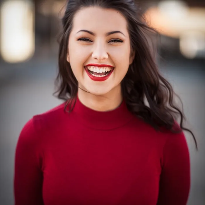 A portrait open on the editor canvas